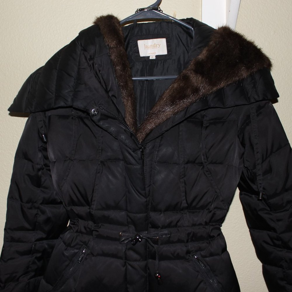 Laundry by Shelli Segal Faux Fur Puffer Coat